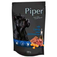 Piper dog kapsička s jahňacím, mrkvou a hnedou ryžou 500g